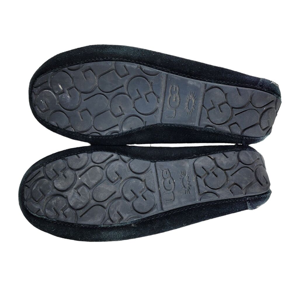 UGG 1005475 Lizzy Moccasin Slippers Black Women's Size 5 Tassels Slip On - Picture 8 of 10